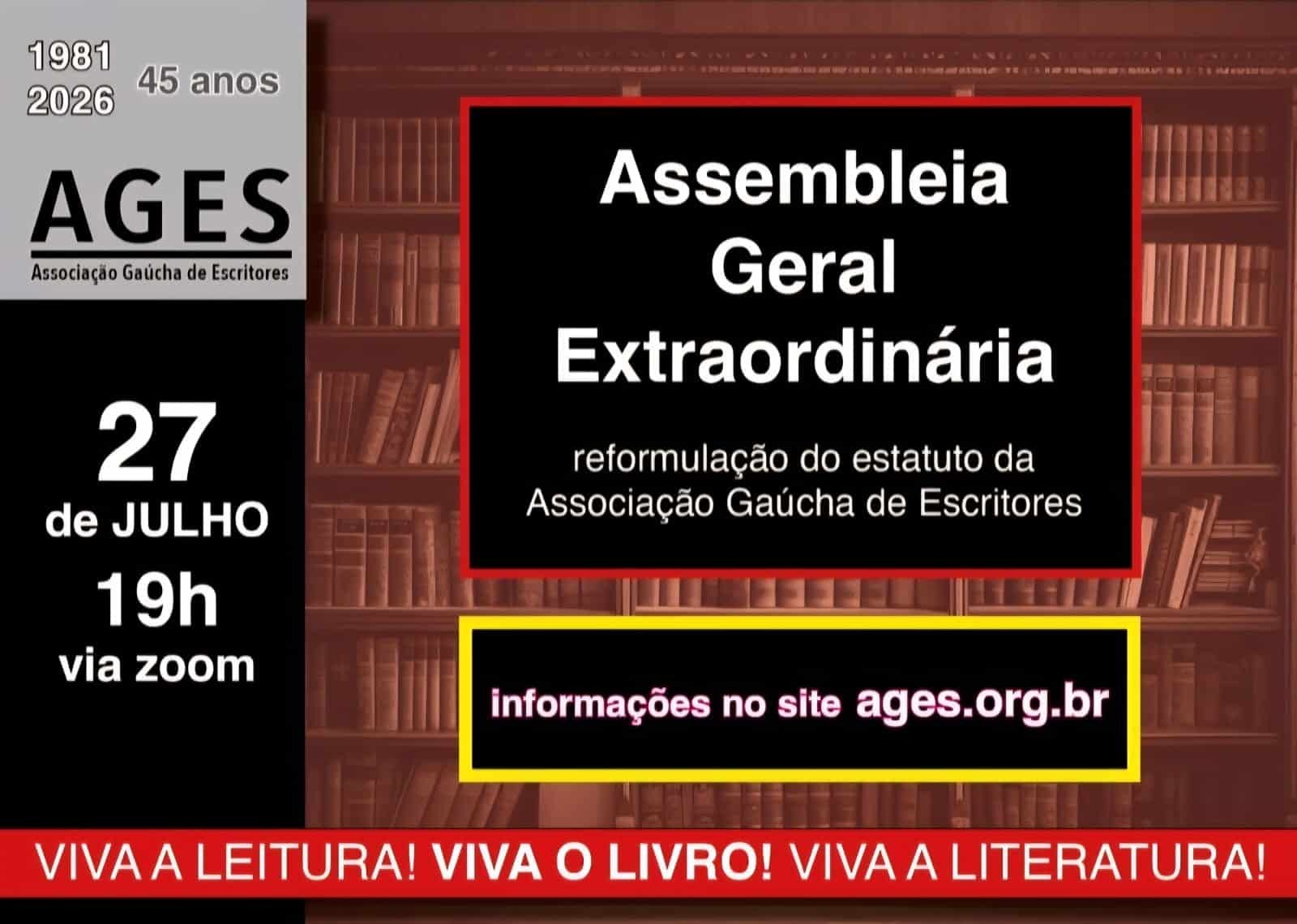 Convocação da Assembleia Geral AGES – 2026